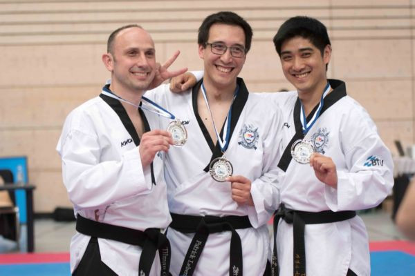 Feuchter Taekwondoler (Technik) auf internationaler Bühne